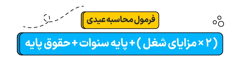 فرمول محاسبه عیدی