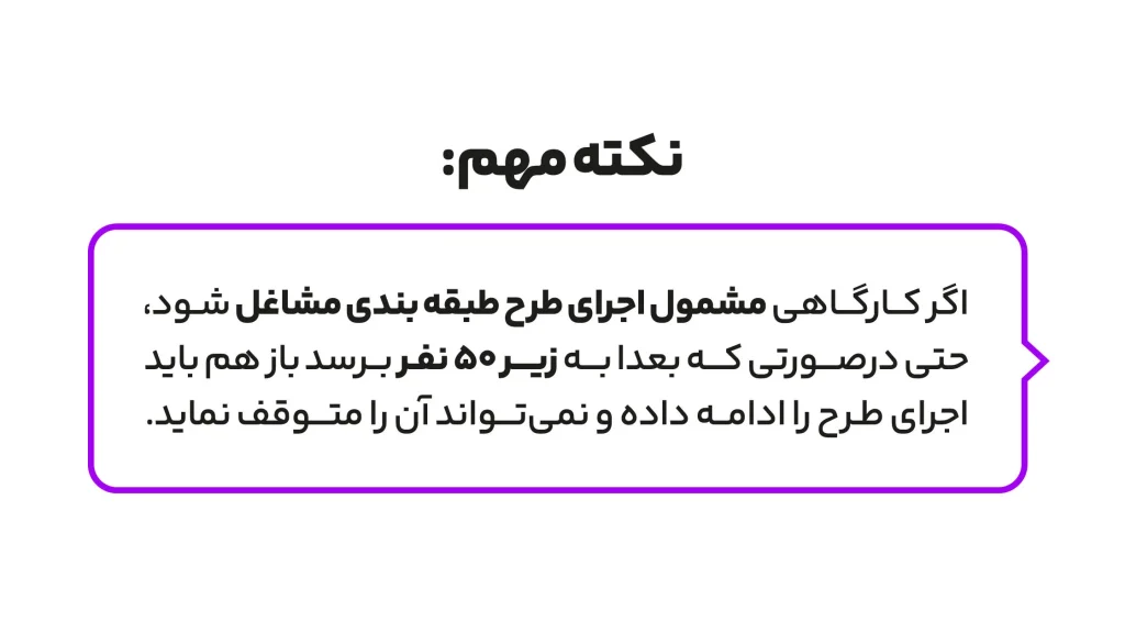 نکته مهم طرح طبقه بندی مشاغل