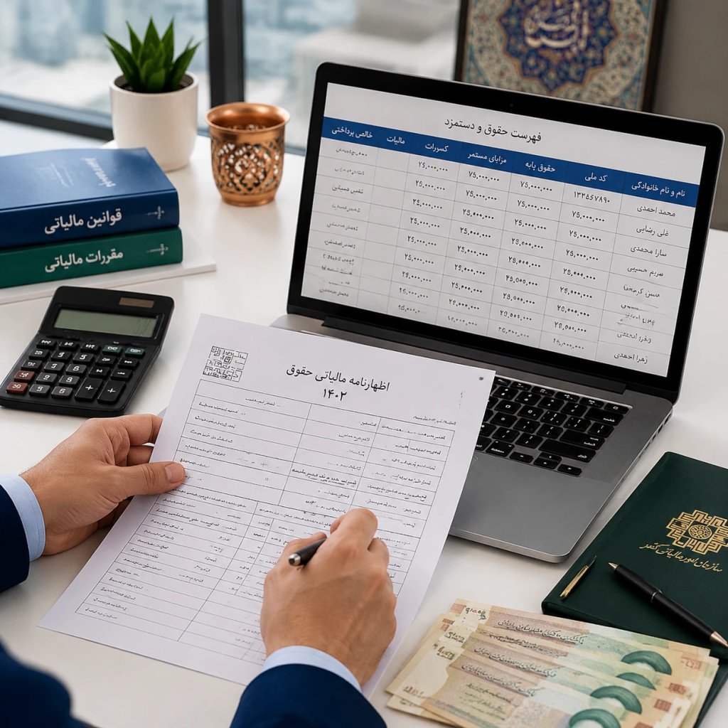 مهدی فلاحیان بیژن مالیات حقوق و دستمزد