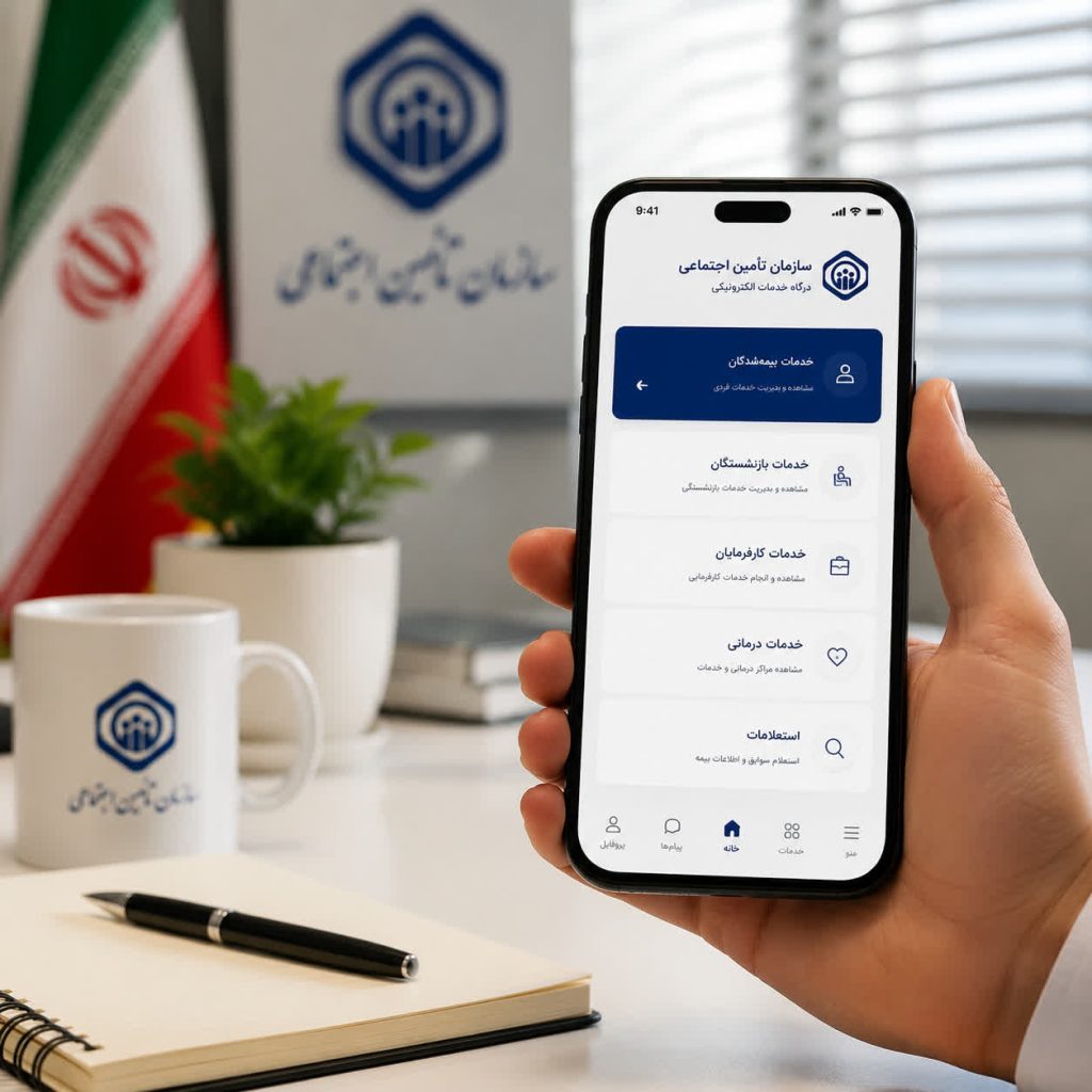 مشاهده سوابق بیمه با کد ملی